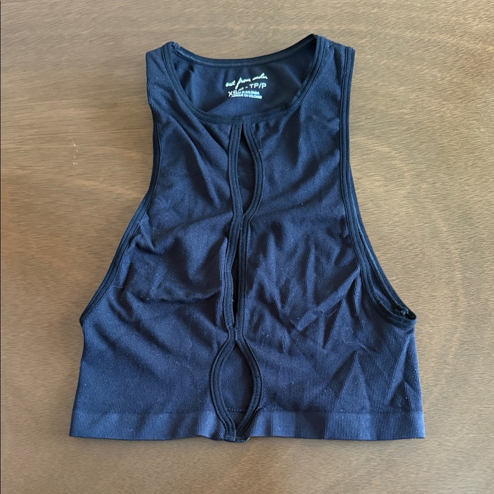 Urban Outfitters Cut Out Black Sleeveless Women's Top